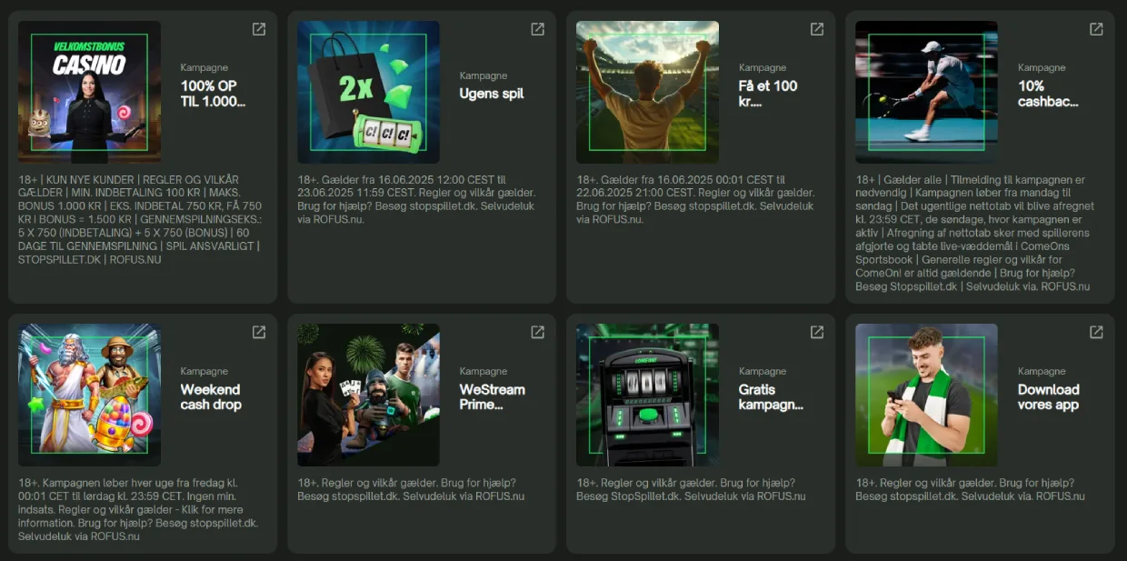 ComeOnCasino Bonus